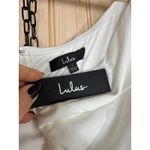 Lulus NWT  Stunning Existence White Off-the-Shoulder Knot-Front Jumpsuit Size L Photo 7