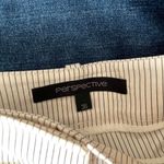 y2k pleated office siren pinstripe shorts White Size 6 Photo 2