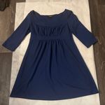 AGB Navy Dress Mini Dress 4P Petite Corporate Siren Casual Preppy Classic Indie Blue Photo 0