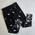 DKNY Sport Butterfly Print Cropped Leggings Black White M Size M Photo 1