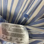 American Vintage NEW Women’s Vintage America Small Blues Iris Stripe Ruffle Top Cottagecore Photo 6