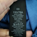 Kate Spade New York Size 00 Floral Eyelet Blouse Puff Sleeves Cornflower Blue Photo 4