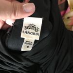 Sangria  Black Fitted Sheath Dress Sleeveless V-Neck Form Fit Tiered Cocktail 8 Photo 7