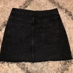 Topshop High Waisted Black Denim Skirt Photo 1