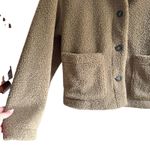 Uniqlo Windproof Fleece Buttoned Jacket Olive X-Small Photo 3