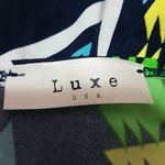 Luxe  Blue, White, Green, & Yellow Tank Top (Small) Photo 4