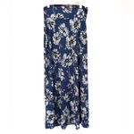 Gilli Blue and White Maxi Skirt/Dress No Wrinkle, Stretchy, Pull On Size L Photo 2
