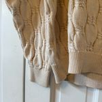Vintage Andean Imports Cream Cable Knit Pima Cotton Sweater Size Large White Photo 4