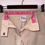 Lilly Pulitzer  White Tag Vintage Tan Cream Boot Cut Chinos Pants Photo 5