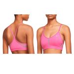 Nike NEW  Indy Training Dri-FIT Light support V Neck Sports bra size M Pink Photo 1
