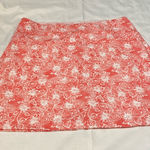 ❤️1 Teezher Peach Paisley Floral Tennis Prep Sporty Skort Size XL Orange Photo 0
