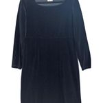 Hanna Andersson Velvet Dress Long Sleeve Square Neck Black Dress M Size M Photo 0