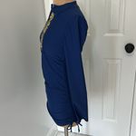 Cabana Life Navy/Gold Embroidered Ruched Rash Guard Photo 5