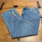 Baccini Woman’s  SLIM STRAIGHT ANKLE JEANS WITH BUTTONS AT ANKLE SIZE 10 Photo 0