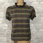 Anthropologie  dra ruffle neck textured top Photo 0