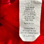 Vtg 80s Jess&Jane Christmas Tree Bells Stockings Red Urgly T Photo 2