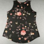 LuLaRoe  Tank Top Womens XL Black Floral Sleeveless Stretch Shirt Casual 95% Poly Photo 8
