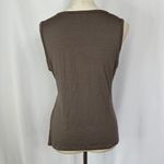 Armani Collezioni Tank Top Sleeveless Casual Everyday Italy Brown Womens Size 10 Photo 2