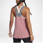 Nike  Dri Fit Breathe Racerback Training Pink Gray Tank Women Size Medium NWT Photo 3