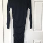 Rachel Pally Black Long Sleeve Ruched Aurelia Dress NWT Large Photo 6