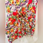 EXPRESS Vintage TRICOT floral drop-waist jumper from 90s 80s size 13 Photo 7