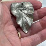 1930’s Art Nouveau leaf dress clip Silver Photo 1