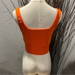 Pretty Little Thing 🌺PRETTY LITTLE THINGS ORANGE CORSET CROP TOP SIZE 8🌺 Photo 3