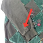 Alfred Dunner VTG‎  Green Velvet Argyle Paisley Embroidered Sweatshirt Women's S Photo 7