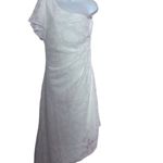 Lulus Lulu’s Radiant Intentions White Floral Pleated One-Shoulder Midi Dress size M‎ Photo 1