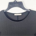 ZARA  Black Long Sleeves Faux Fur Trim Cuffs Dress, Size Small Photo 4