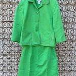 Pendleton skirt blazer set green silk blend size 6 Photo 0