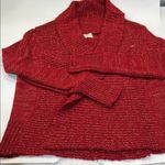 Ambiance Red Knit Cardigan Photo 11