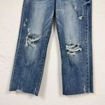 Judy Blue  High Rise Cropped Wide Leg Jeans Womens 27 Distressed Celeste Denim Photo 5
