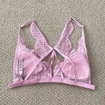 Victoria's Secret Victoria’s Secret Pale Pink Lacy Triangle Bralette Bra Size Small Angel Wing EUC Photo 2