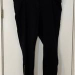 Loft women’s plus size 22 cropped dress pants black gold zipper work office Photo 0