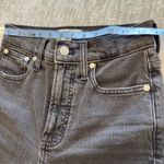 Madewell The Perfect Vintage Jean 23x27 Black Mid Rise Denim Mom Straight Leg Photo 4