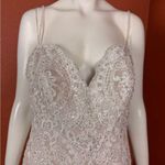 ALLURE COUTURE Elegant Lace and Tulle Wedding Dress Pink Size 12 Photo 9