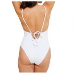 ANDIE  Swim - NWT The Paloma Ribbed One Piece White Bathing Suit Sz M Photo 1