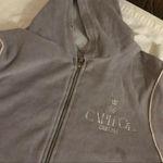 Hunger Games The Expedition Capitol Grey Gray Velvet Velour Zip up Hoodie Jacket Long Sleeve Photo 6