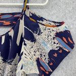 JACK  & Ginger Women's Cold Shoulder Dress Size Medium 100% Silk Blouson Colorful Photo 7