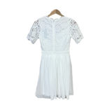 Lulus Lace Boho Dress XS Wedding Shower Rehearsal Bachelorette White Princess Photo 2