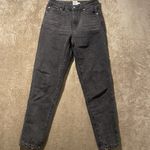 Princess Polly  ZAIDEN STRAIGHT LEG JEANS BLACK Charcoal DENIM Size 4 Women Photo 0