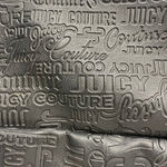 Juicy Couture Pleather Backpack Black Logo Zippers Pockets New without Tags Photo 3