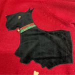Red Scottie Dog Pattern Sweater 3x button down plaid cardigan bell Photo 6