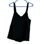 DO+BE  size Large black tank top zip up‎ back Photo 1