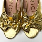 Butrich Bow Slide Pump in Gold Embossed Snake Size 40 (fits like an 8.5/9) Photo 10