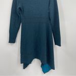 Cut Loose Green Y2k Boho Wrap Around Inset Jacket Deep Sea Cardigan Size Small Photo 7