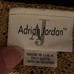Adrian JordanVintage Gold Shimmer Lace Knitted Sweater Blouse Sz 2X Photo 7