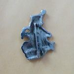 Enameled Santa Pin Brooch Photo 2