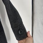 Anthropologie  Tulle Grey Wool‎ Blend Long Pea Coat Size S Peacoat Preppy Classic Photo 8